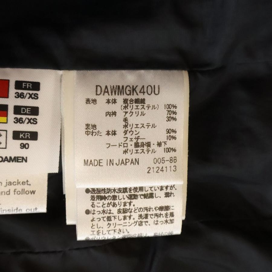 DESCENTE デサント MIZUSAWA DOWN JACKET Mountaineer マウンテニア 水沢ダウン ジップアップジャケット ブラック レディース DAWMGK40U_6