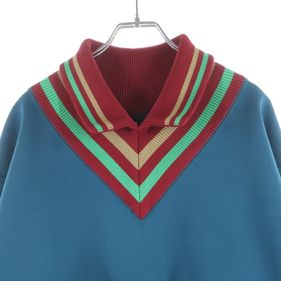 kolor（カラー） 21SS ダンボールニット 襟付きヘンリーネック 