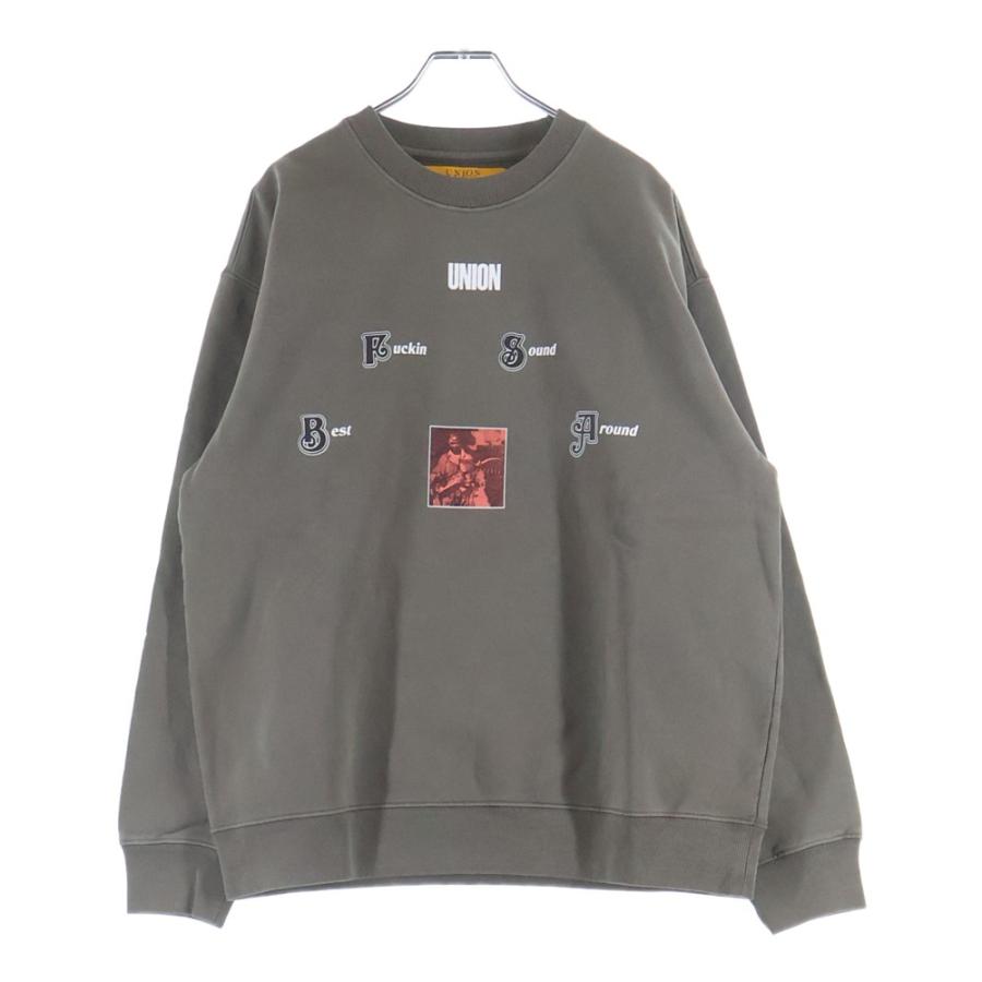UNION ユニオン SOUND CREWNECK サウンド フロントプリント クルー 