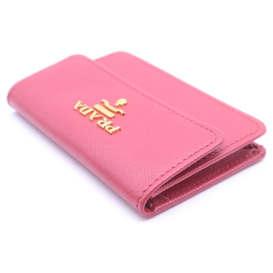 PRADA（プラダ） サフィアーノメタル カードケース ピンク 1M0881