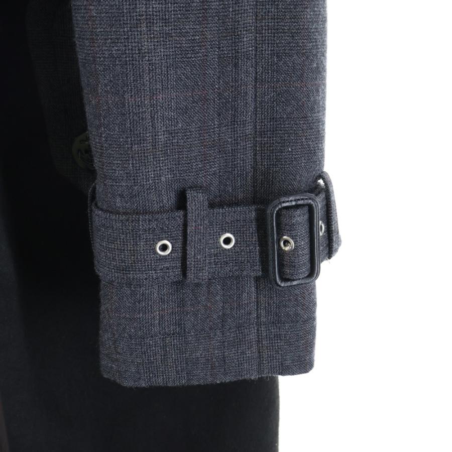 sacai（サカイ） 22AW チェック柄 ボンディングロングコート