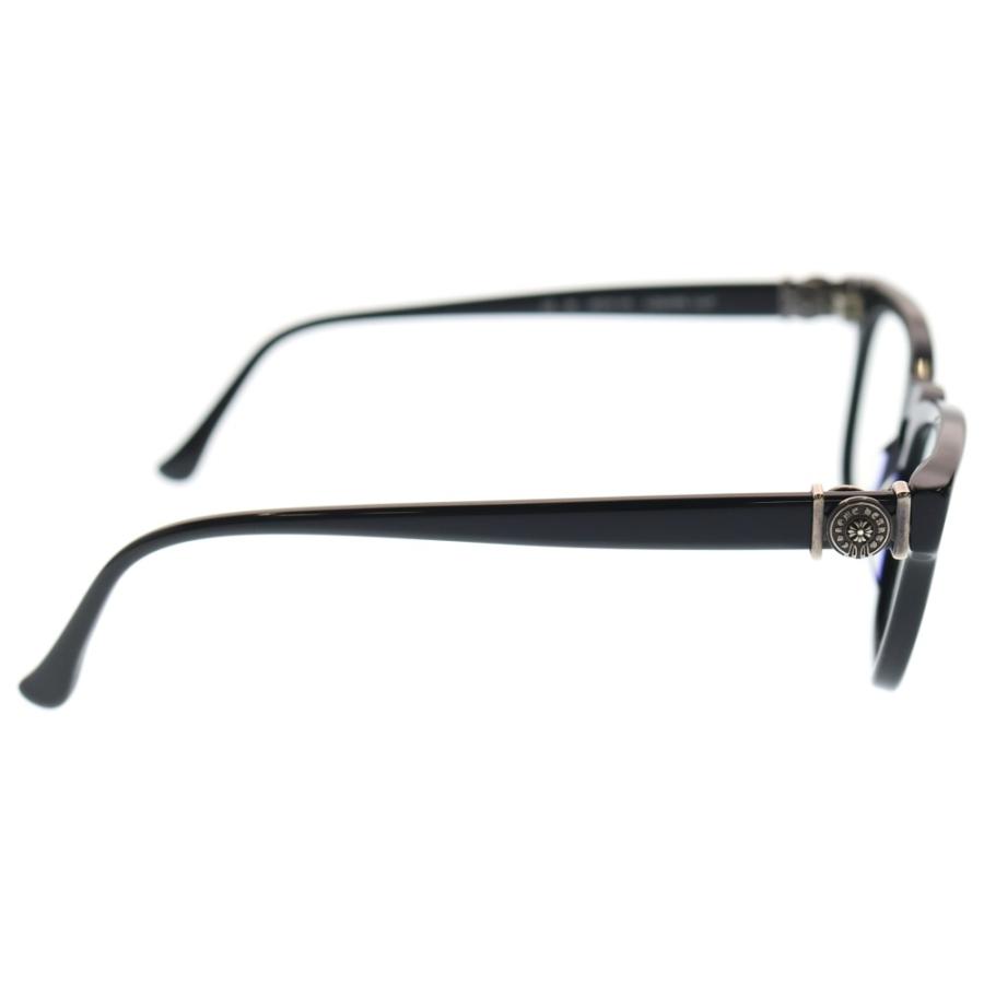 CHROME HEARTS クロムハーツ LOUVIN CUP ホースシューテンプル ボストンフレームサングラス アイウェア 眼鏡 ブラウン/ホワイト CHROME HEARTS（クロムハーツ） LOUVIN CUP ホースシューテンプル