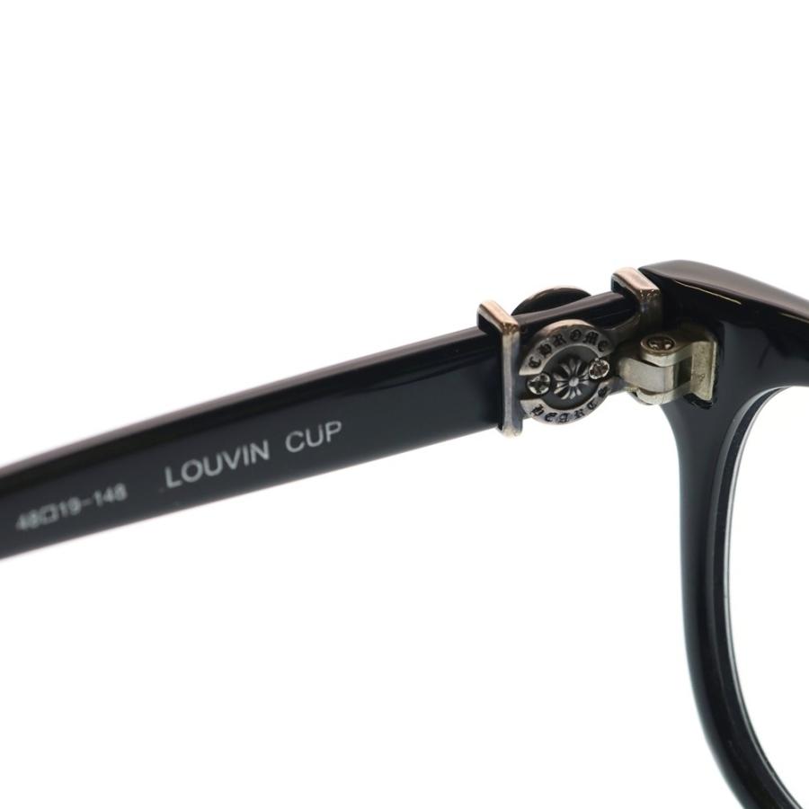 CHROME HEARTS クロムハーツ LOUVIN CUP ホースシューテンプル ボストンフレームサングラス アイウェア 眼鏡 ブラウン/ホワイト CHROME HEARTS（クロムハーツ） LOUVIN CUP ホースシューテンプル