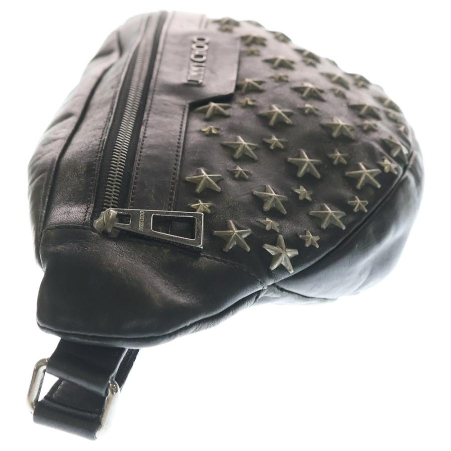 JIMMY CHOO ジミーチュウ DERRY BLS BLACK デリー ビーエルエス スタッズスターデザイン レザー ショルダーバッグ ブラック_2