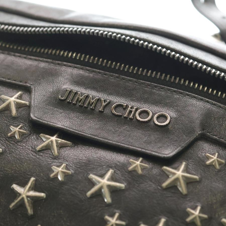 JIMMY CHOO ジミーチュウ DERRY BLS BLACK デリー ビーエルエス スタッズスターデザイン レザー ショルダーバッグ ブラック_4