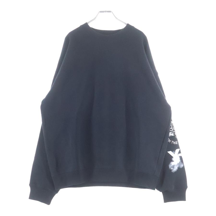 Y-3 ワイスリー 25AW GRAPHIC CREW SWEAT グラフィッククルースウェット トレーナー ブラック JX4749 Y-3 ワイスリー 25AW GRAPHIC CREW SWEAT グラフィッククルー