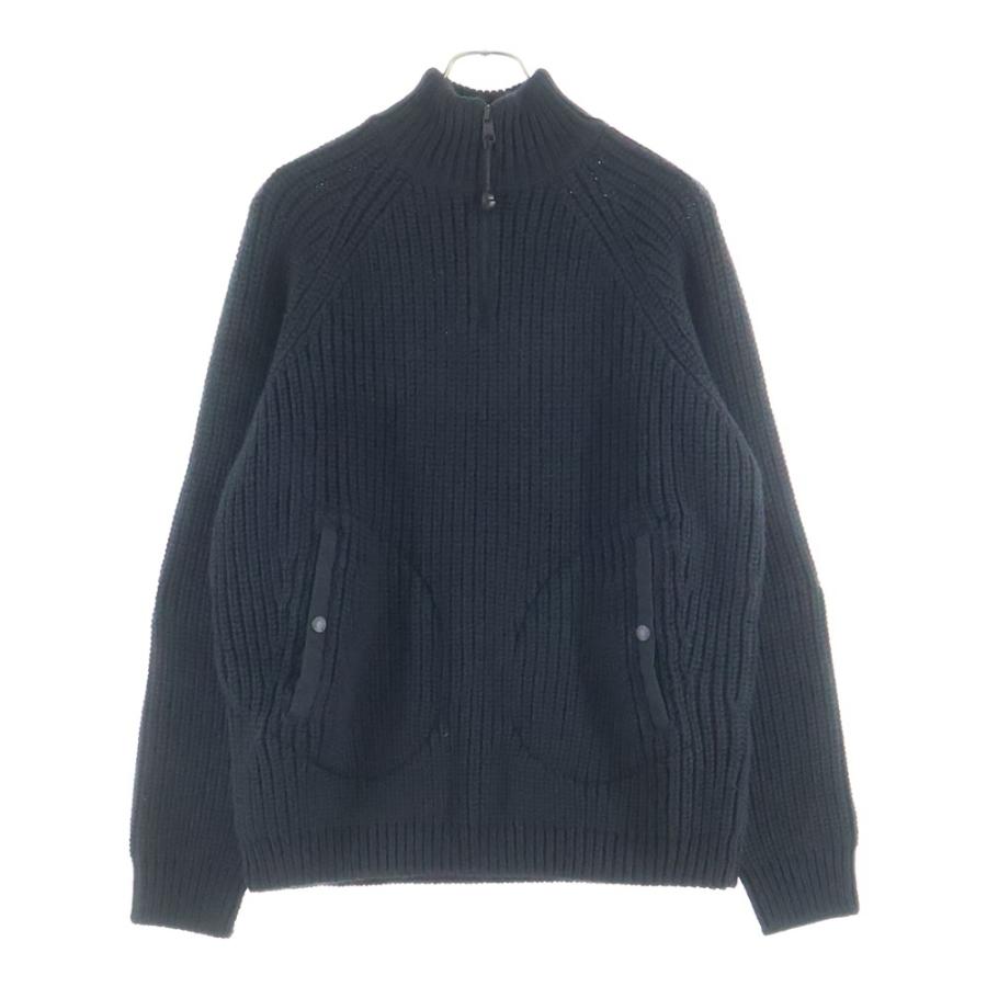 モンクレール ニット ウィロースミス ハーフジップ J209T8G00005 レディースサイズXS MONCLER 黒 モンクレール ニット ウィロースミス ハーフジップ J209T8G00005