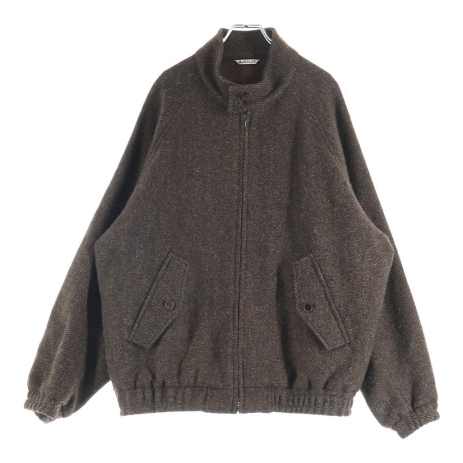 【美品】 AURALEE テーラードジャケット ウール ブラウン AURALEE（オーラリー） *ウールダブルジャケット*1毛ブラウン茶ダブル