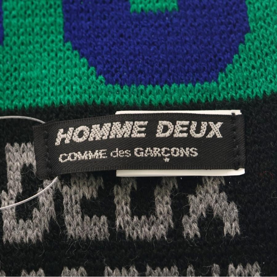 コムデギャルソン HOMME DEUX ストライプニットマフラー コムコム