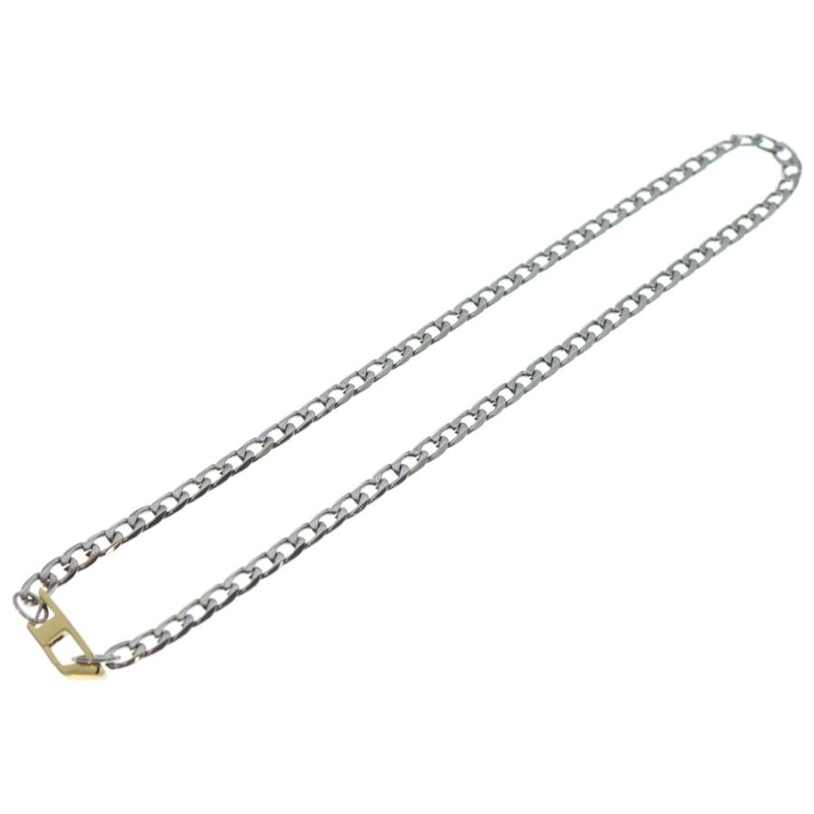 DIESEL（ディーゼル） STEEL NECKLACE Dロゴ チェーンネックレス