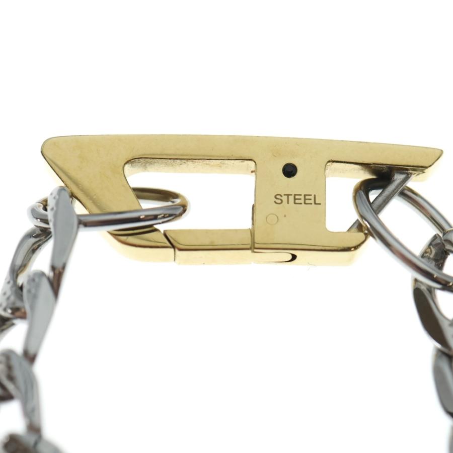 DIESEL（ディーゼル） STEEL NECKLACE Dロゴ チェーンネックレス