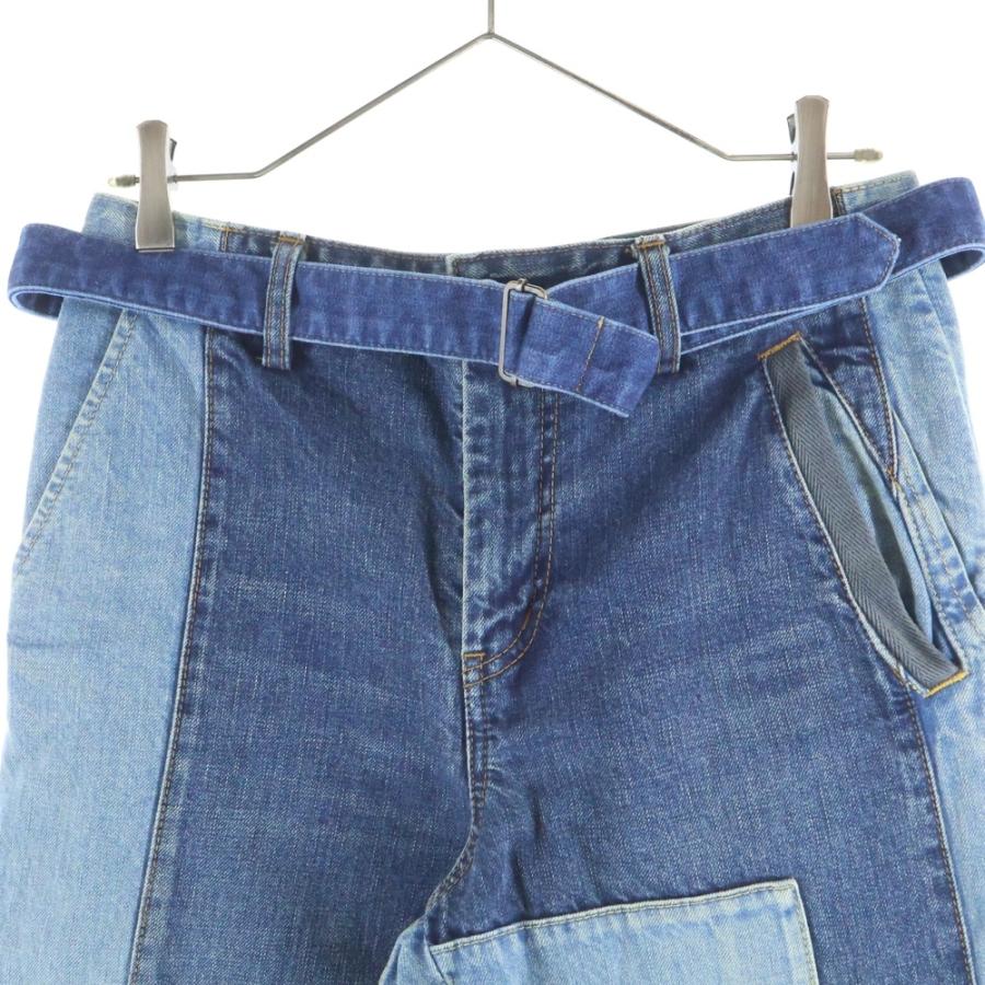 sacai（サカイ） 21SS PATCH WORK DENIM PANTS パッチワーク マルチ