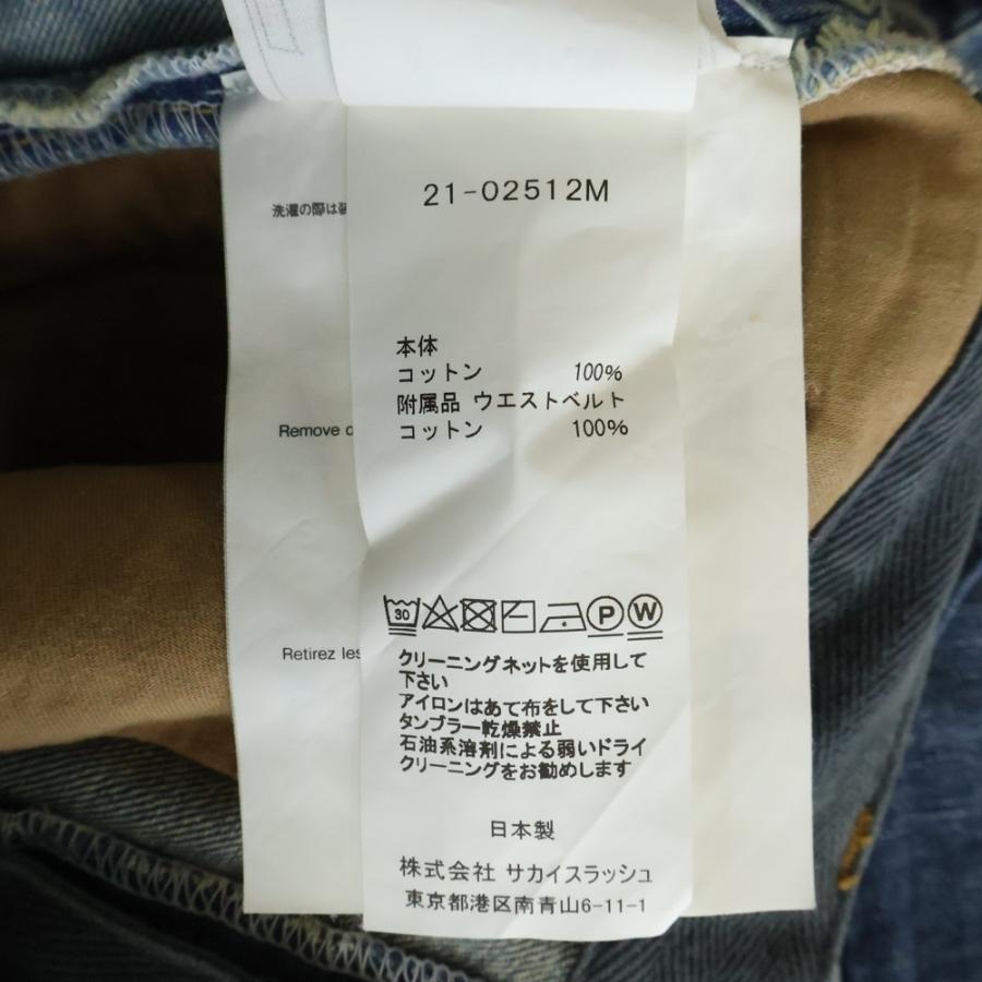 sacai（サカイ） 21SS PATCH WORK DENIM PANTS パッチワーク マルチ