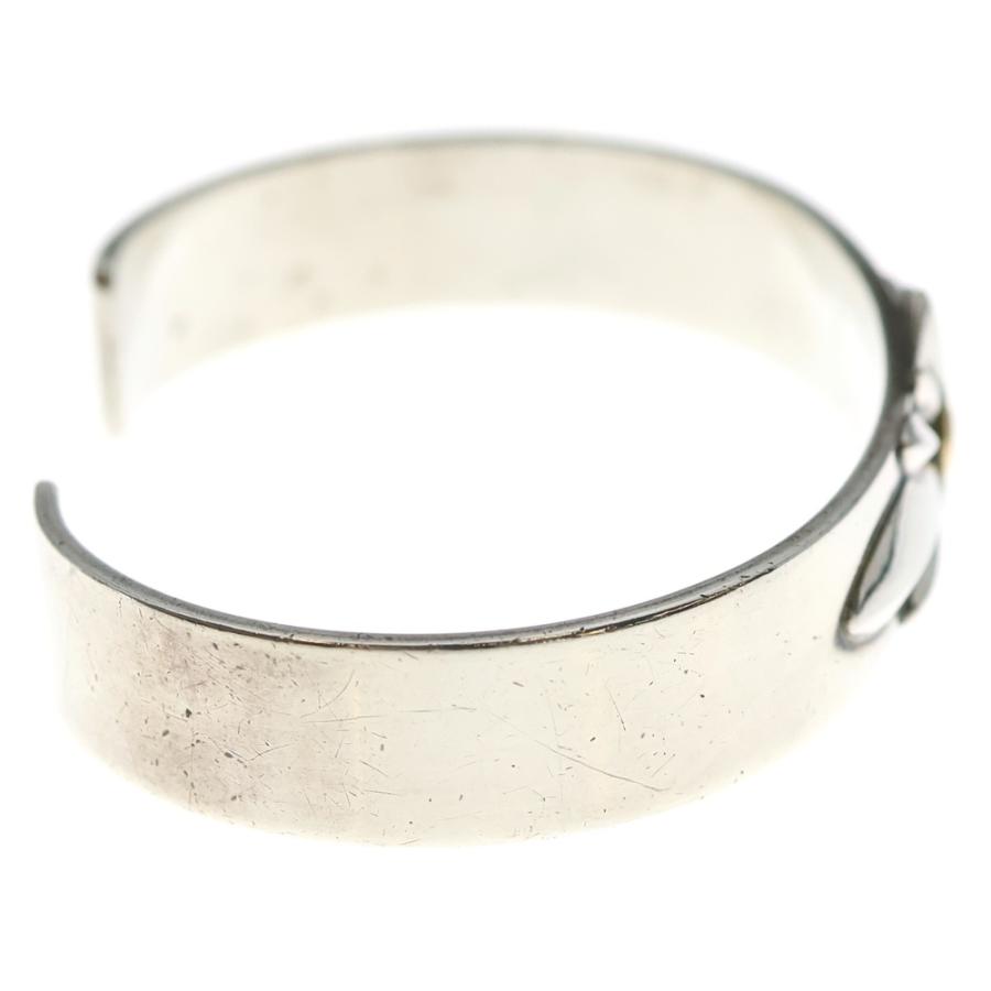 goro's（ゴローズ） GC-24付き平打ちバングル シルバー/ゴールド