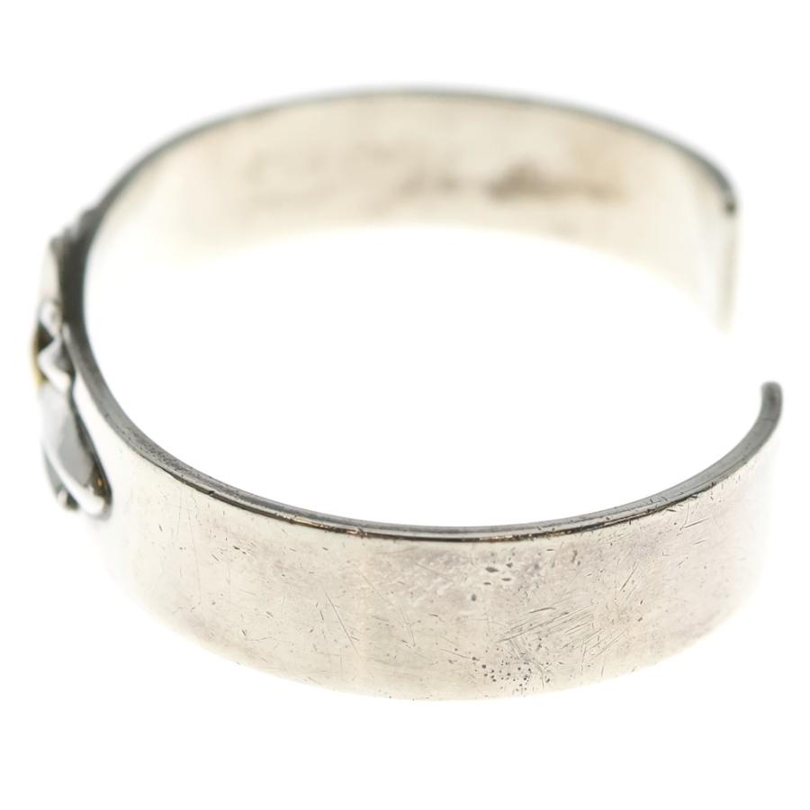 goro's（ゴローズ） GC-24付き平打ちバングル シルバー/ゴールド