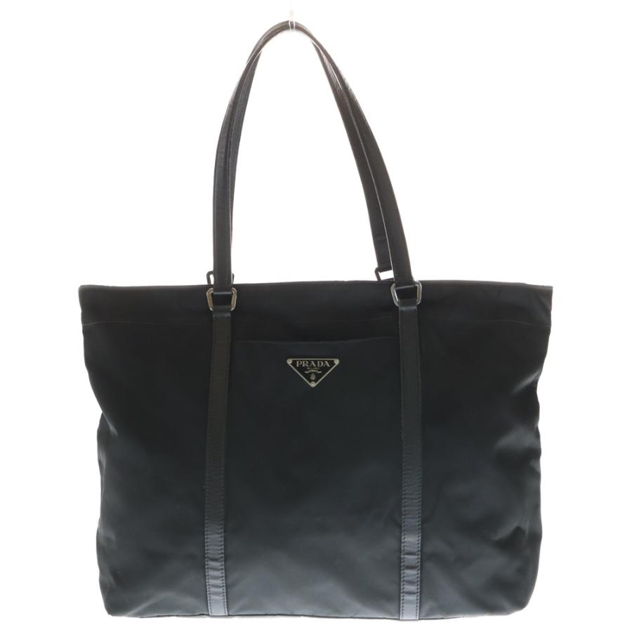 PRADA（プラダ） トライアングルロゴ テスートナイロン レザー
