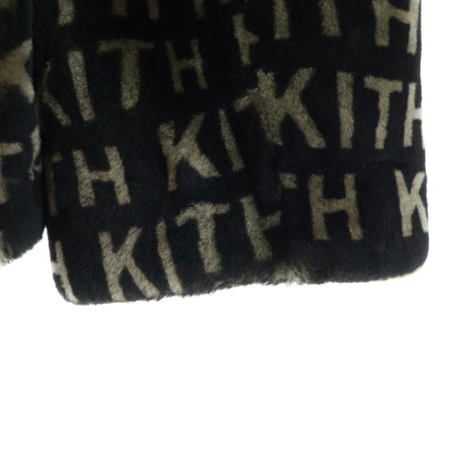 KITH（キス） 22AW PRINTED SHEARLING SHORT BECKER COAT 総柄ロゴ 