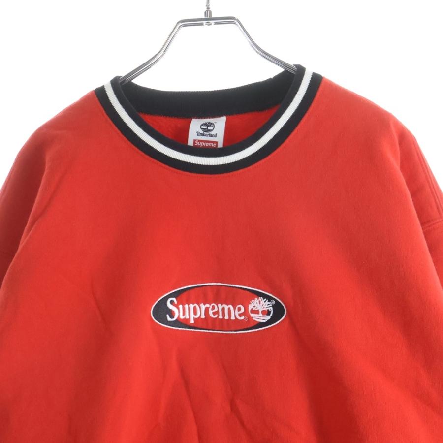 【希少 入手困難】シュプリーム×ティンバーランド フロントロゴ トレーナー Supreme（シュプリーム） 20SS ×Timberland Crewneck ティンバーランド