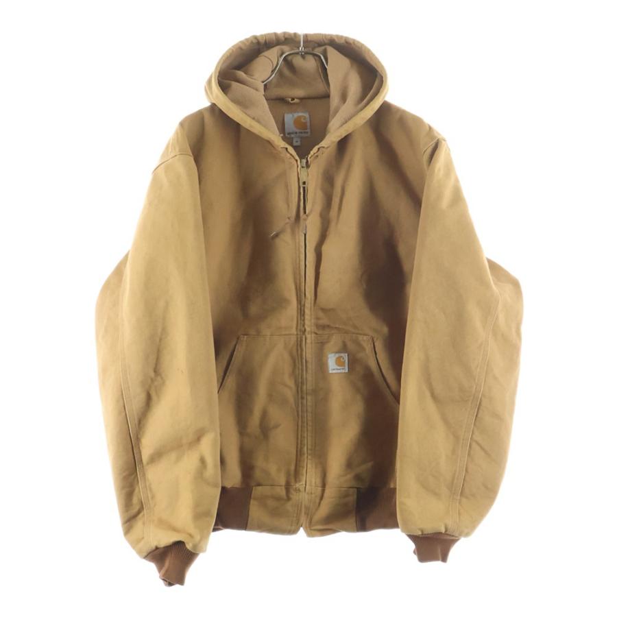 carhartt フード付きベージュジャケット Carhartt（カーハート） ダック アクティブジャケット ジップアップ