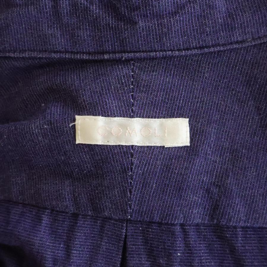 COMOLI（コモリ） 18AW バンドカラー プルオーバーカーゴシャツ