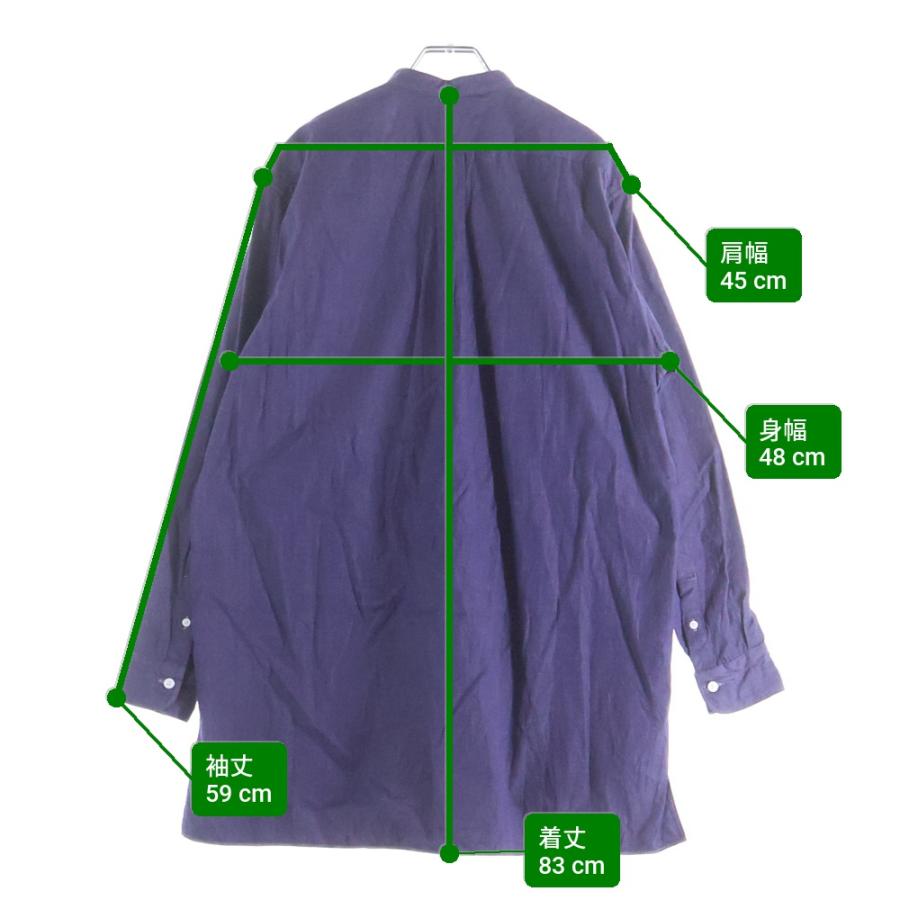 COMOLI（コモリ） 18AW バンドカラー プルオーバーカーゴシャツ