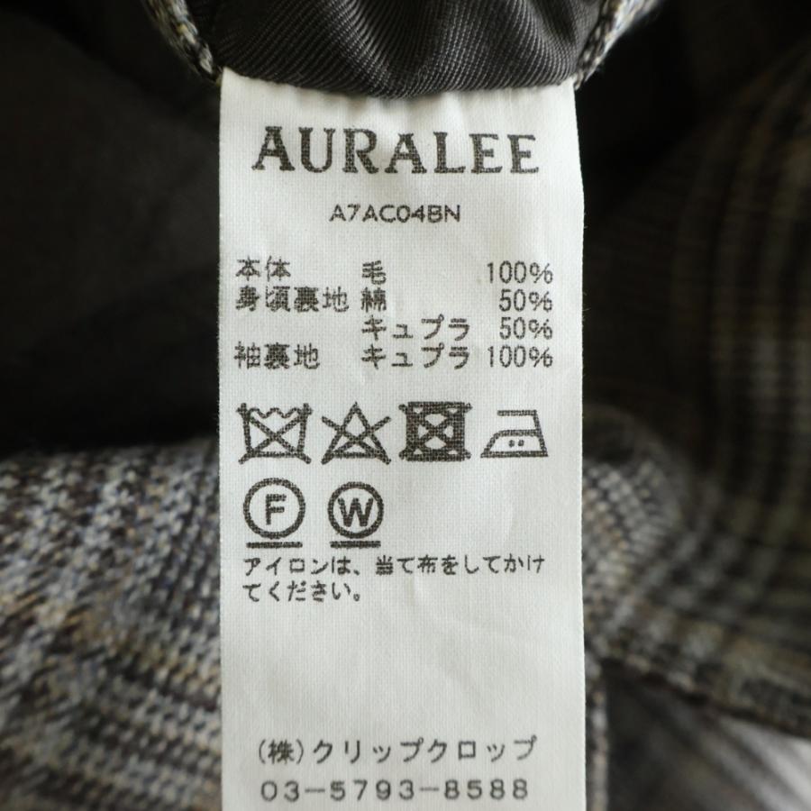AURALEE（オーラリー） 17AW DOUBLE FACE CHECK LONG COAT ダブル