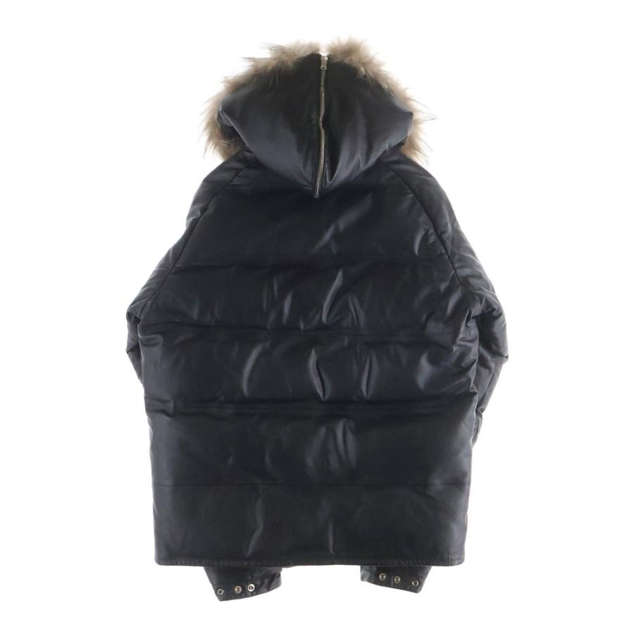 【未使用】A BATHING APE エイプ レザーダウンジャケット フード付 A BATHING APE（アベイシングエイプ） 【値下げ】A BATHING APE レザー