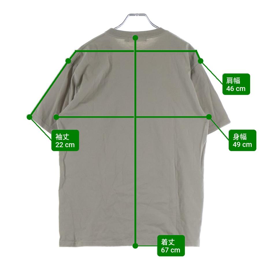 UNDERCOVER アンダーカバー コットン スクエア ナロータイ ベージュ UNDERCOVER（アンダーカバー） フロントプリント コットン クルー