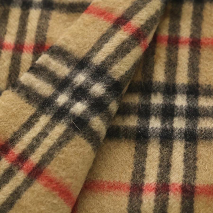 バーバリー ノバチェック サイドフリンジ カシミヤ マフラー 希少デザイン BURBERRY（バーバリー） Burberrys ノバチェック カシミヤ マフラー