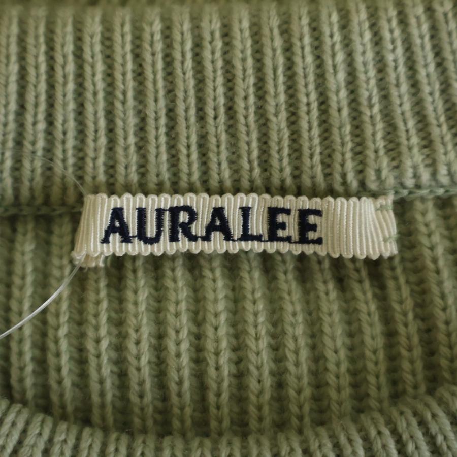 AURALEE/オーラリー ニットポロ フレンチメリノウール ローゲージ 5 AURALEE（オーラリー） 23AW FRENCH MERINO RIB KNIT P/O フレンチ