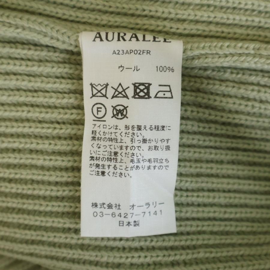 AURALEE（オーラリー） 23AW FRENCH MERINO RIB KNIT P/O フレンチ