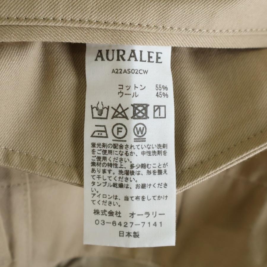 AURALEE（オーラリー） 22AW SUPER FINE WOOL COTTON TWILL SLACKS