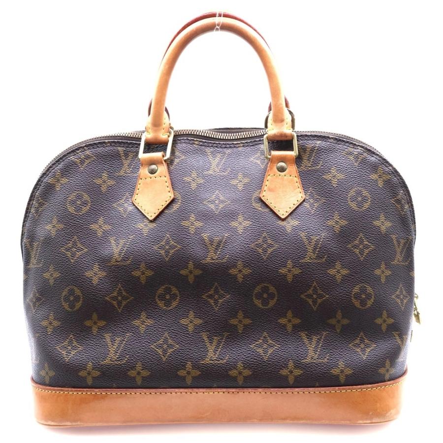 LOUIS VUITTON ルイヴィトン モノグラム アルマPM ハンドバッグ ブラウン PVCレザー M51130 VI0966_1