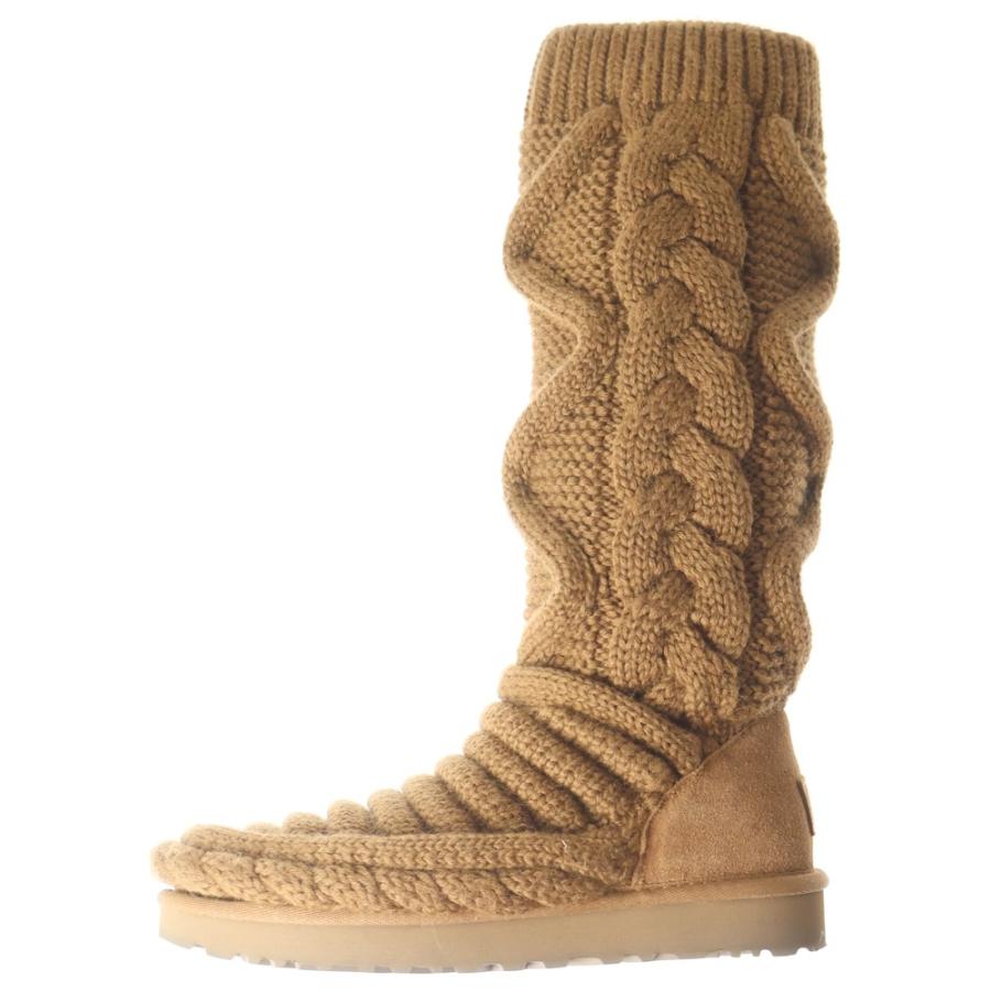 アグ オーストラリア ケーブルニット ロングブーツ US6/23㎝ UGG（アグ） CLASSIC TALL CHUNKY KNIT クラシック トール チャンキー