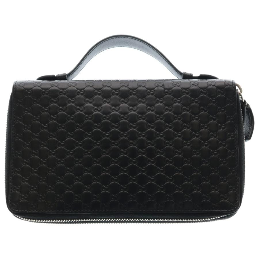 【美品】グッチ マイクロシマ トラベルケース オーガナイザー 長財布 グレー GUCCI（グッチ） マイクログッチシマ トラベルケース オーガナイザー