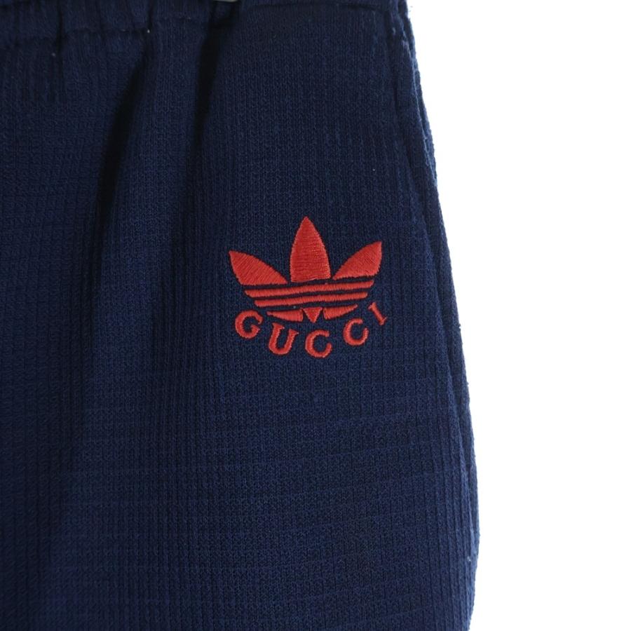 GUCCI（グッチ） ×adidas アディダス ロゴ刺繍 イージートラックパンツ
