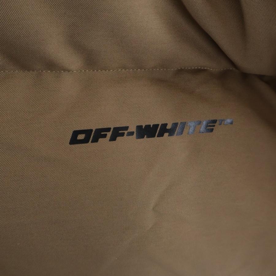 OFF-WHITE オフホワイト 22AW ロゴプリント フーデッドダウン