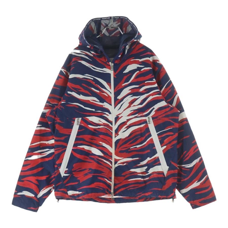 【確実正規・美品】 21SS モンクレール ナイロンジャケット chardon MONCLER（モンクレール） 21SS CHARDON ロゴパッチ 総柄 ナイロン