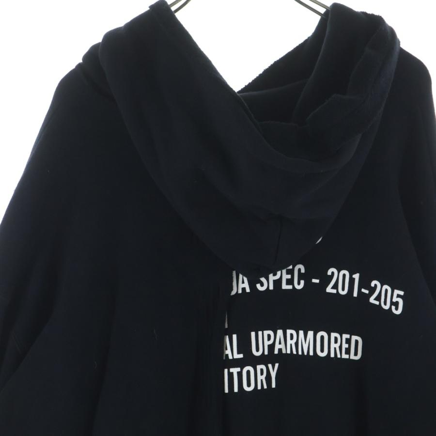 WTAPS ダブルタップス 21SS RAGS HOODED ラグス カンガルーポケット アシンメトリー プルオーバースウェットパーカー ブラック 211ATDT-CSM39 WTAPS（ダブルタップス） 21SS RAGS HOODED ラグス カンガルーポケット