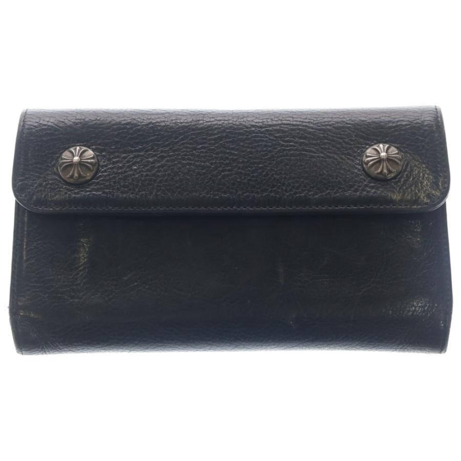 CHROME HEARTS クロムハーツ ウェーブ WAVE ウォレット 財布 CHROME HEARTS（クロムハーツ） WAVE ウェーブ レザーウォレット 財布