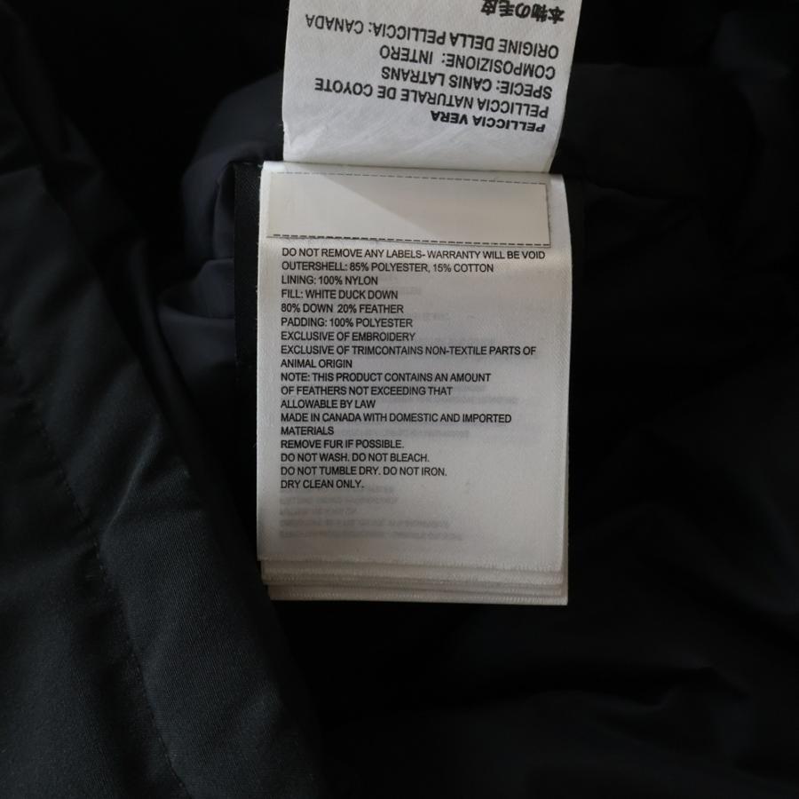 CANADA GOOSE カナダグース CHATEAU PARKA シャトー パーカー ファー付き フーデッド ジップアップ ダウンジャケット ブラック 3426MA_7