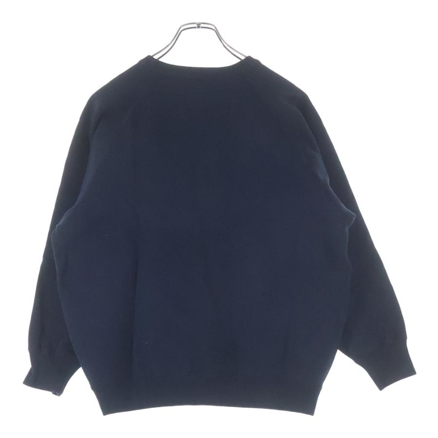 WTAPS ダブルタップス 25AW SIGN-RGYD SWEATER フロントロゴ クルーネックスウェット トレーナー ネイビー 252ATDT-CSM05_1