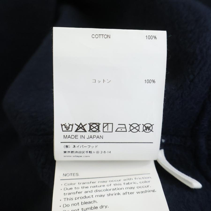 WTAPS ダブルタップス 25AW SIGN-RGYD SWEATER フロントロゴ クルーネックスウェット トレーナー ネイビー 252ATDT-CSM05_7