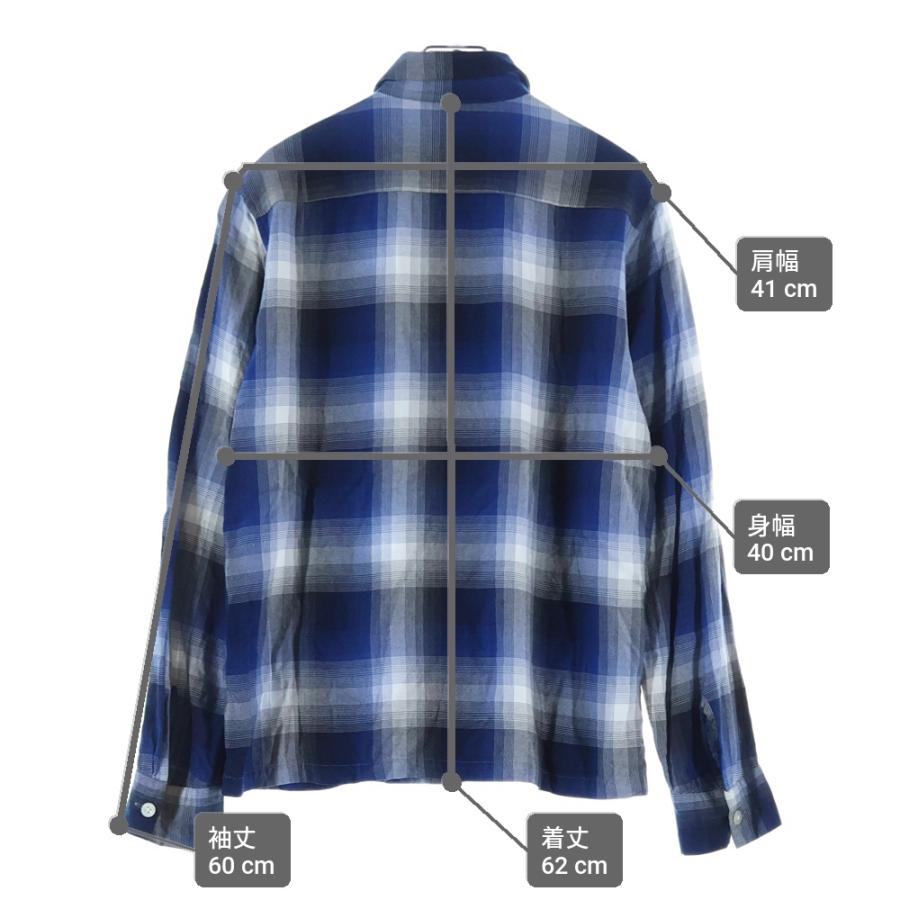 WACKO MARIA（ワコマリア） 13SS オンブレチェック柄 レーヨン 長袖 