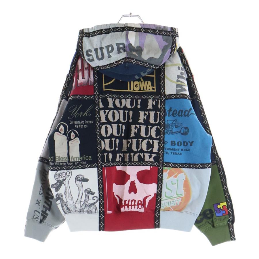 NUMBER (N)INE Supreme フードシャツ M 25aw Supreme（シュプリーム） 25AW ×ナンバーナイン パッチワーク ジップ