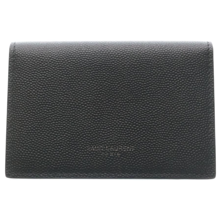 SAINT LAURENT PARIS サンローランパリ フロントロゴ レザー カード