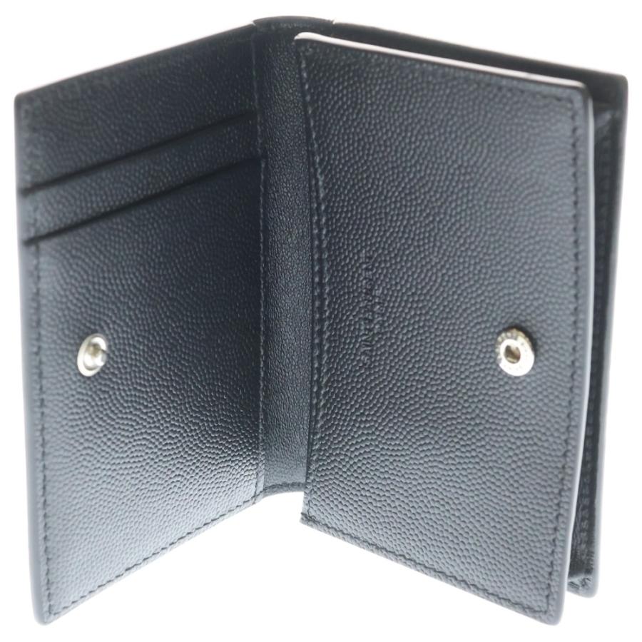 SAINT LAURENT PARIS サンローランパリ フロントロゴ レザー カード