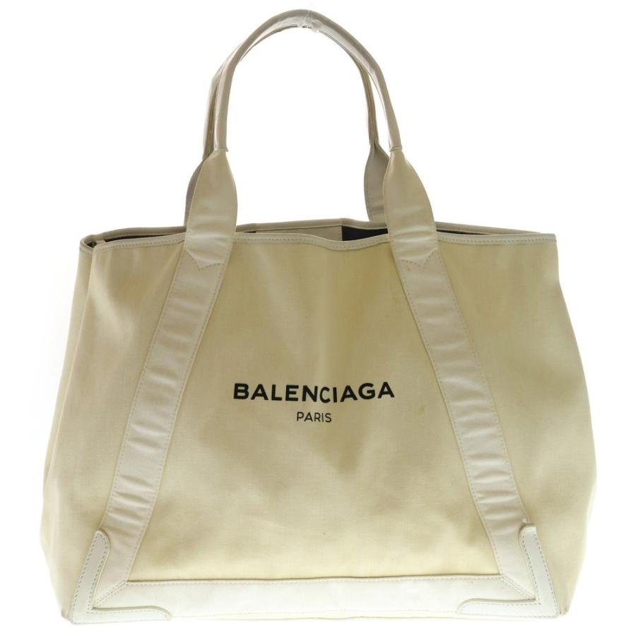 BALENCIAGA（バレンシアガ） ネイビーカバスM キャンバス×レザー 