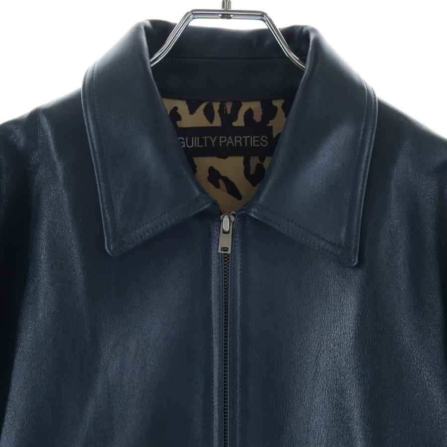 美品WAKOMARIA ギャングコート レザー レオパード ライダース L WACKO