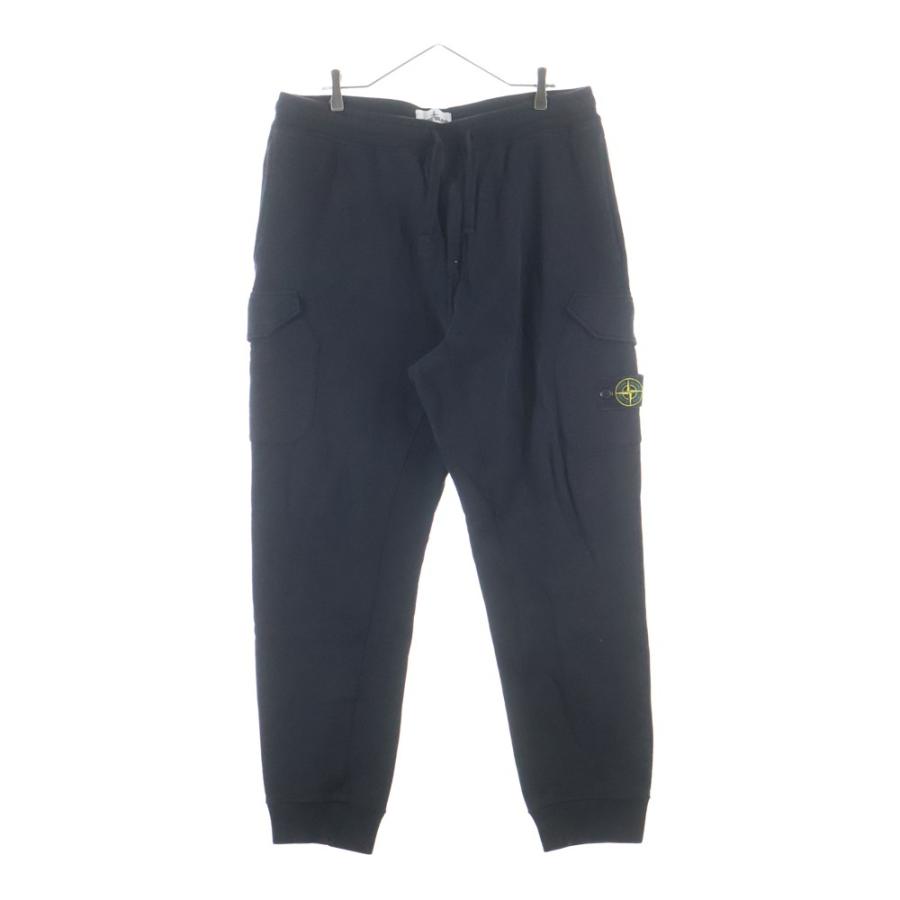 STONE  ロゴパッチ　スウェットパンツ　ブラック　Sサイズ STONE ISLAND (ストーンアイランド) コンパスパッチ スウェットパンツ